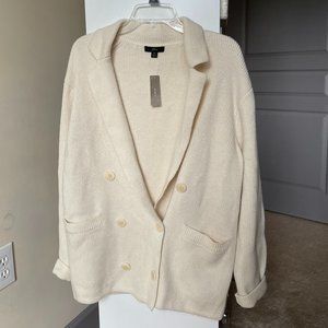 J. Crew Double Breasted Sweater Jacket AF390